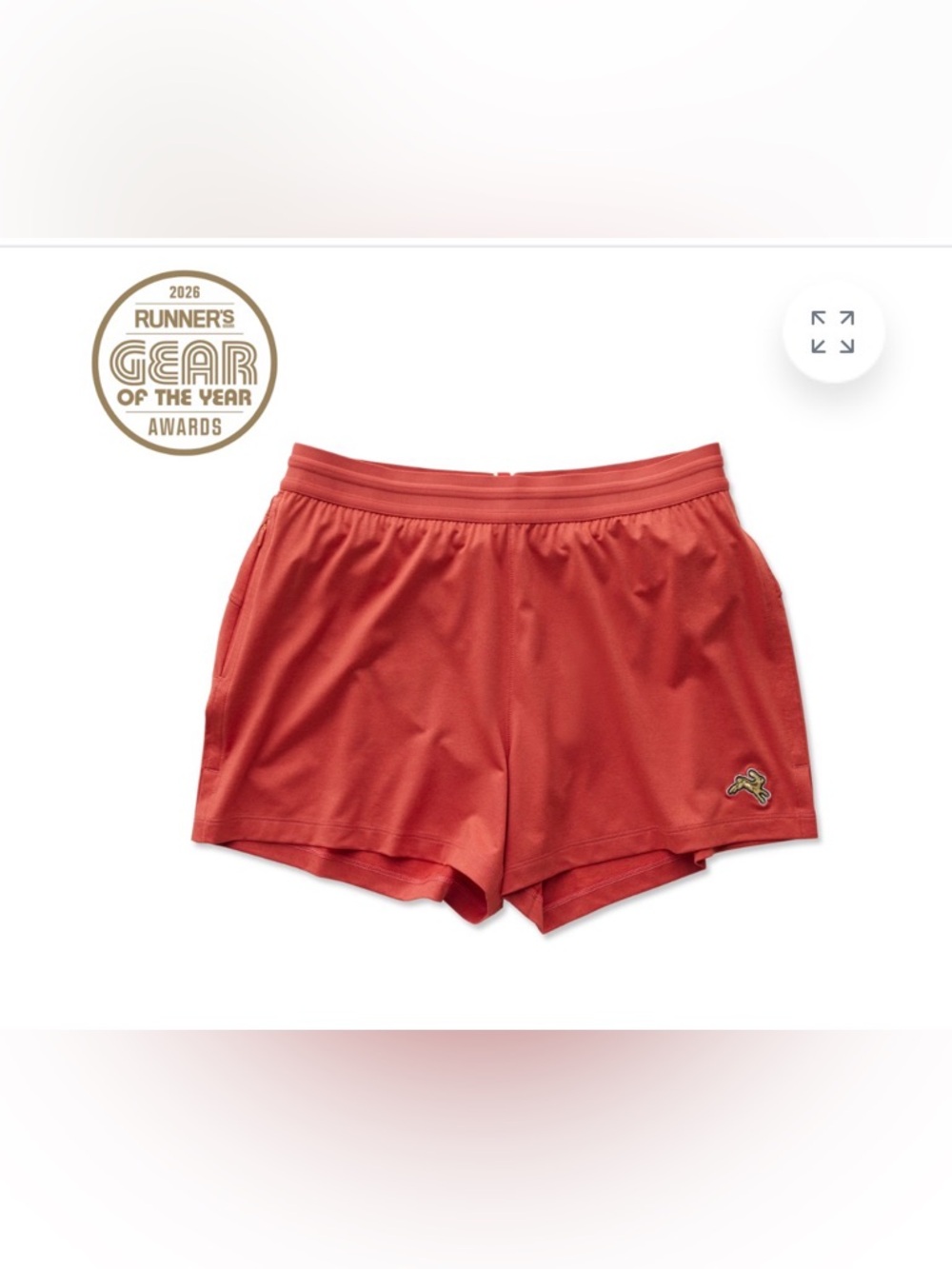 Tracksmith Women's ‘Session’ Athletic Shorts in Dark Rose Red